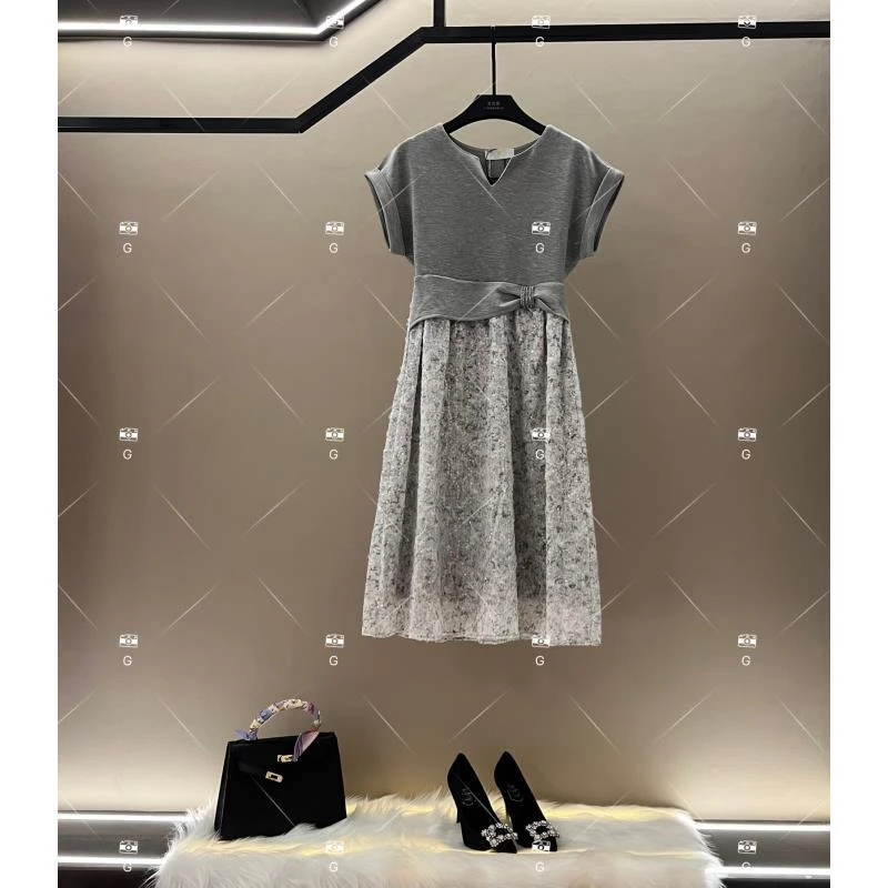 春夏优雅百搭时尚中国风女装连衣裙 A3343