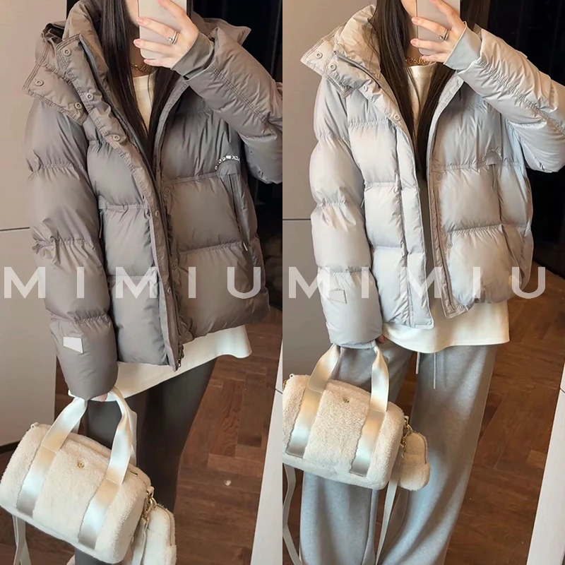 【mimius】P 可溯源三星安心羽绒简约高级感连帽高蓬羽绒服 G10030