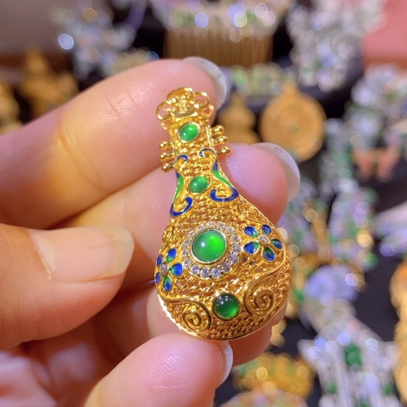 【闪购商品】银S925镶嵌挂件翡翠
