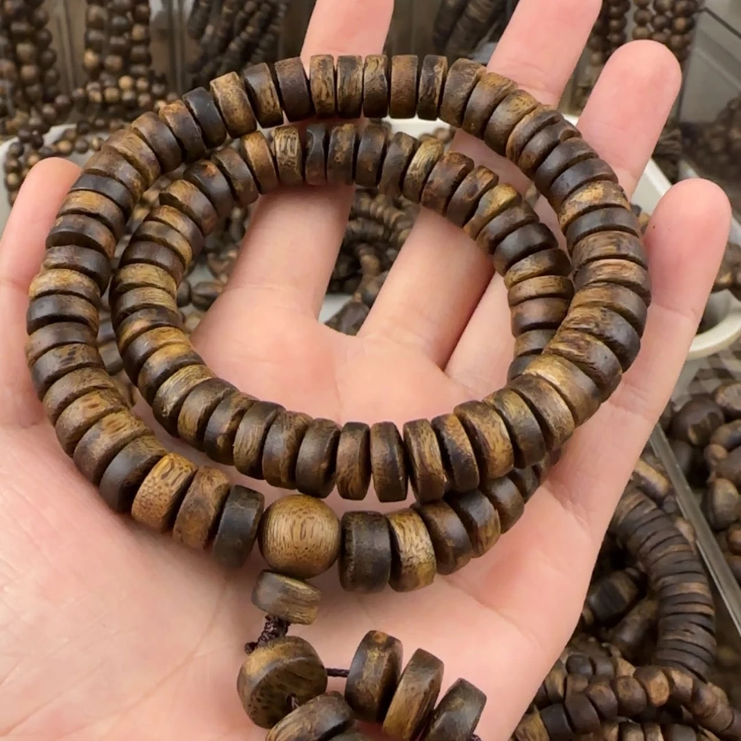 【闪购商品】沉香手串睡****子奇楠手串24克