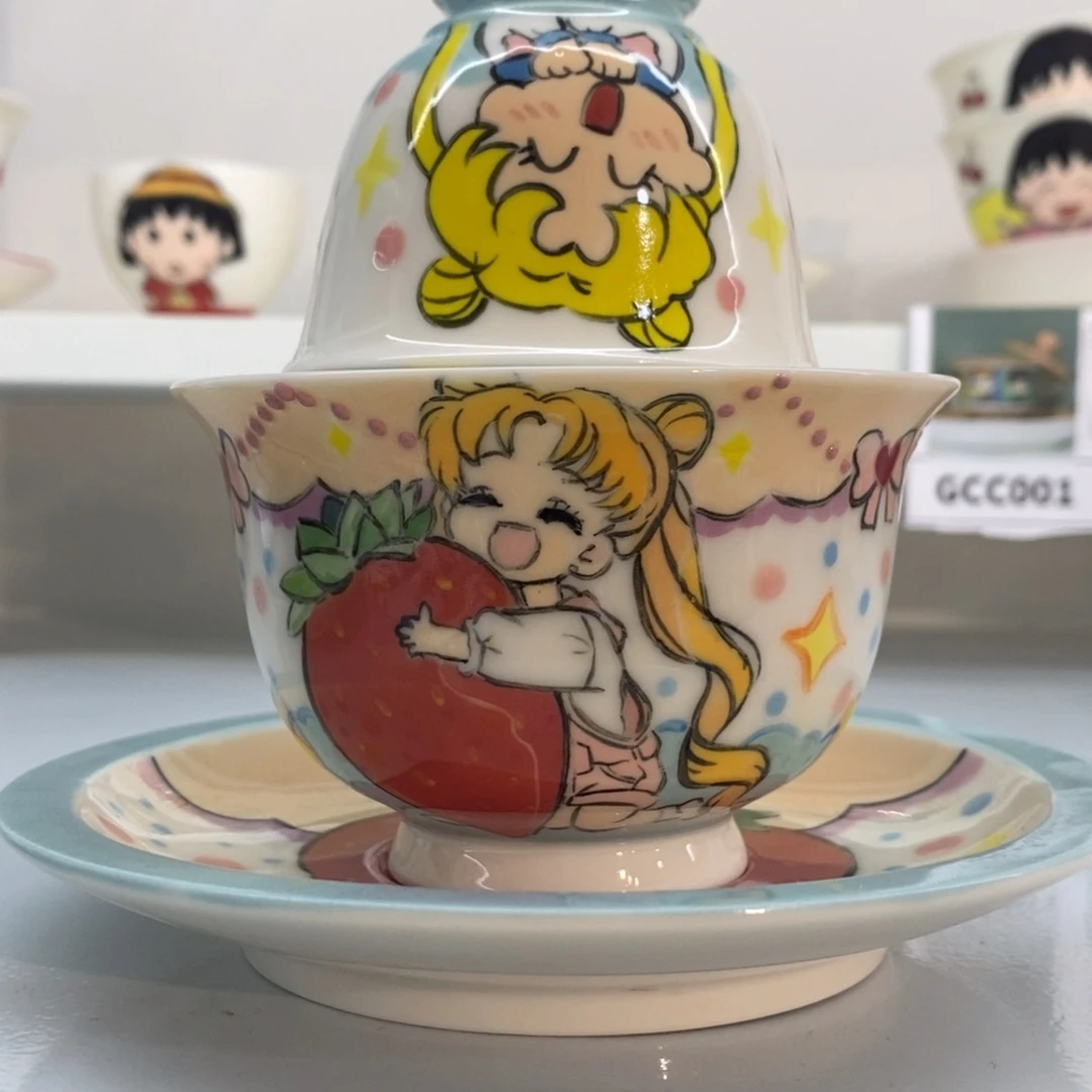 高温釉下彩手绘陶瓷