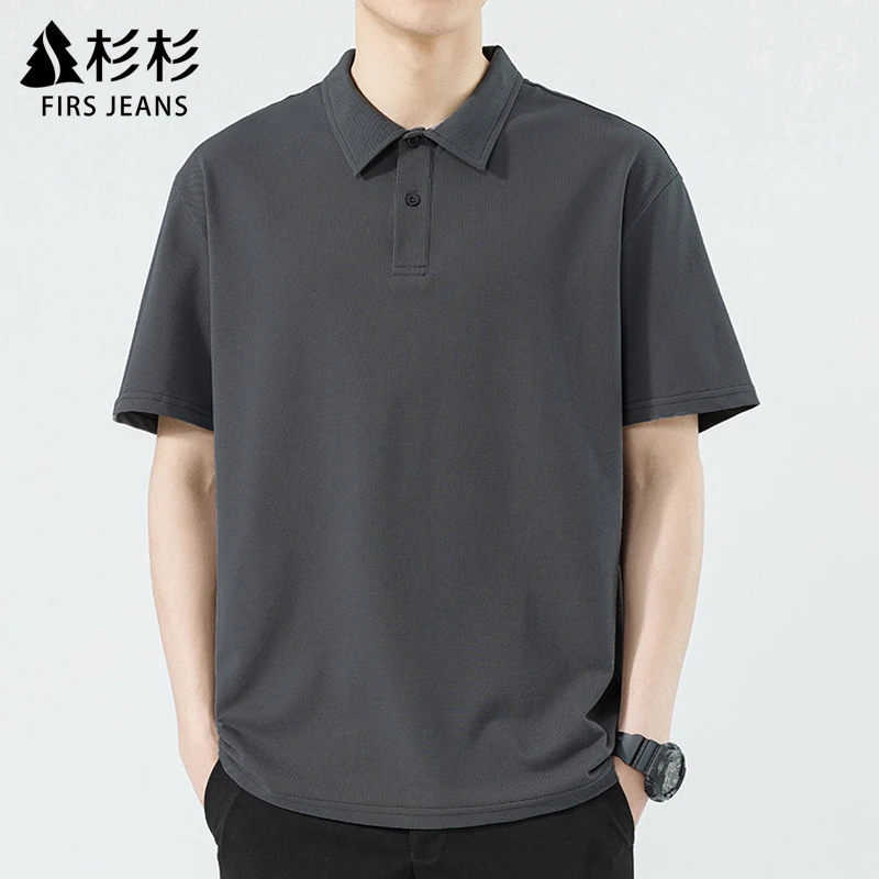 FIRS JEANS杉杉短袖Polo衫男款夏季新款时尚半袖男士休闲上衣男装