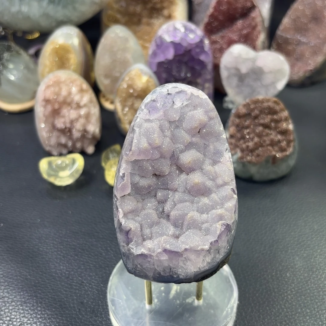 紫晶未镶嵌大型摆件（非配饰）牙软 晶镇