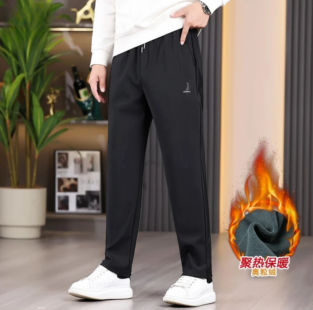加绒加厚防风保暖弹力宽松户外休闲裤冬季百搭透气男款