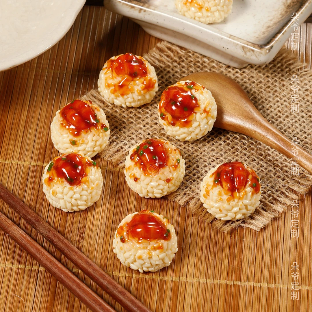 DUOYE/朵爷定制小龙虾饭团【现H】diy创意树脂写实食玩摆件配件装饰