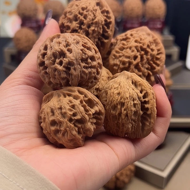 文玩核桃把件官帽➕苹果➕泥鳅背n-001