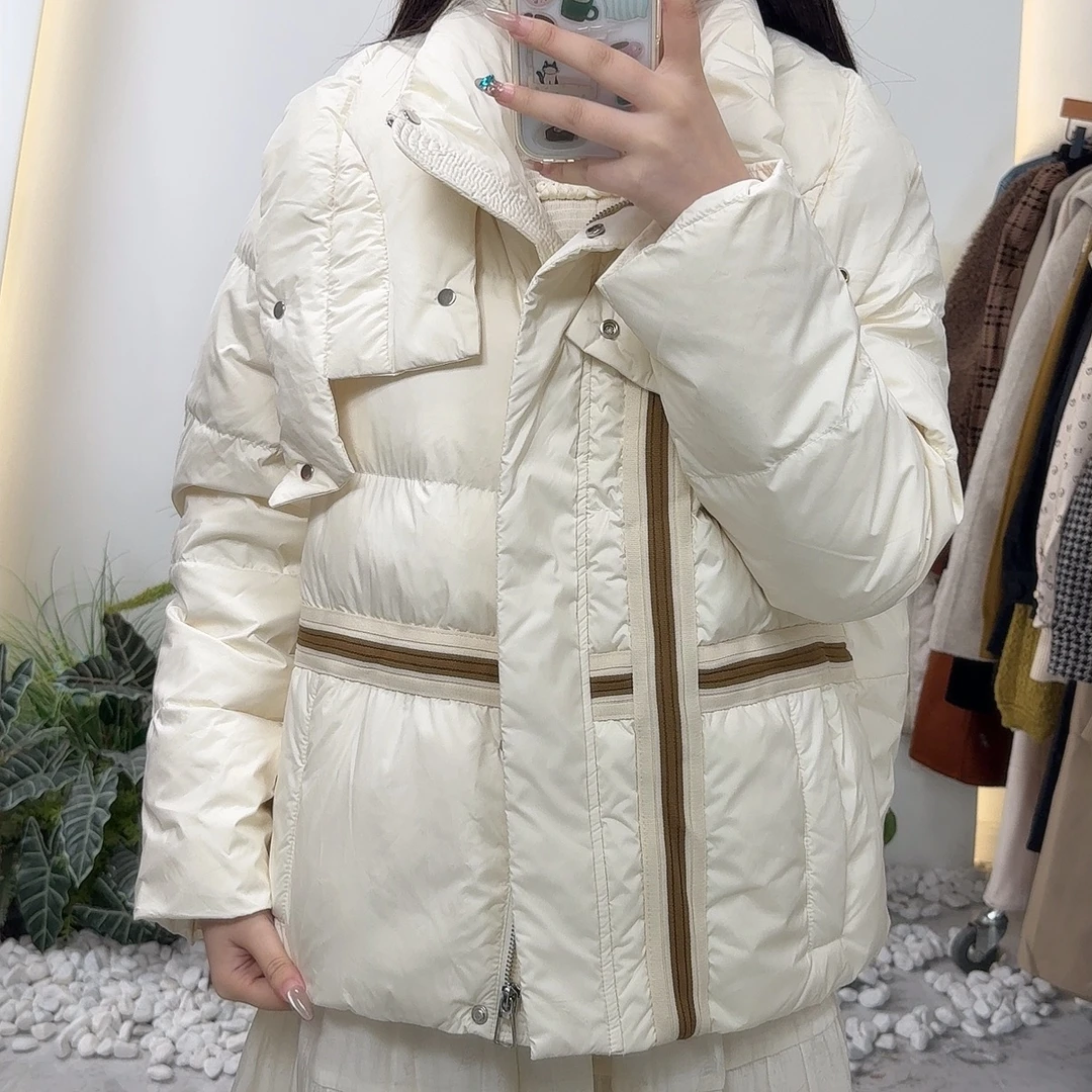 保暖秋冬加厚女士修身白鸭绒女时尚拒污短款MCYY23XL58