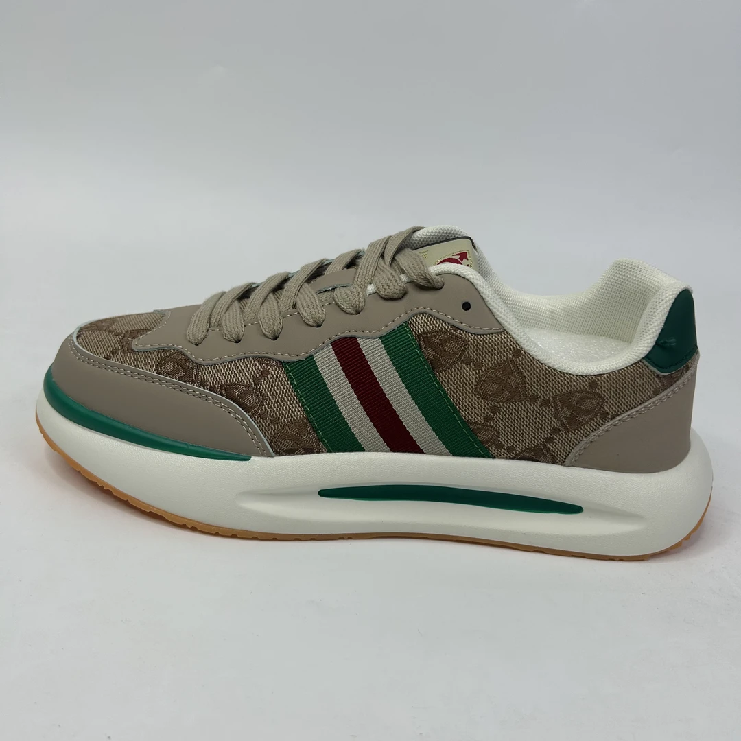 LMZSY9918 男士新款时尚潮流百搭运动休闲鞋 棕色42MH