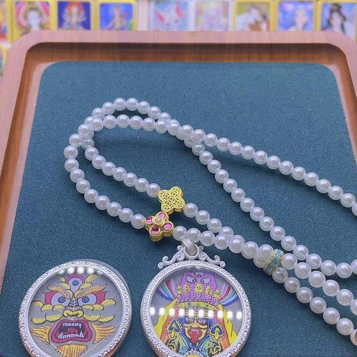 吊坠萨**卡唐卡吊坠项链吊坠纯手绘