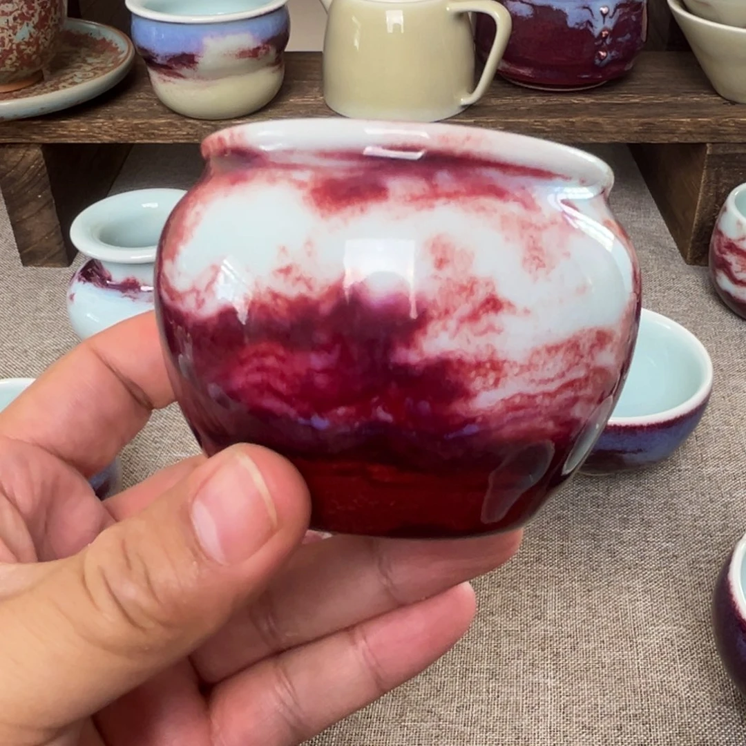 钧瓷手工制作烧制的