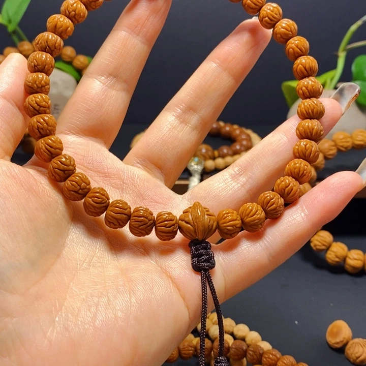 手串桃核野生凤羽手持