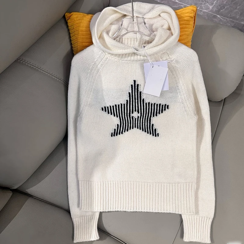 《270》南油高定气质百搭五角星长袖针织