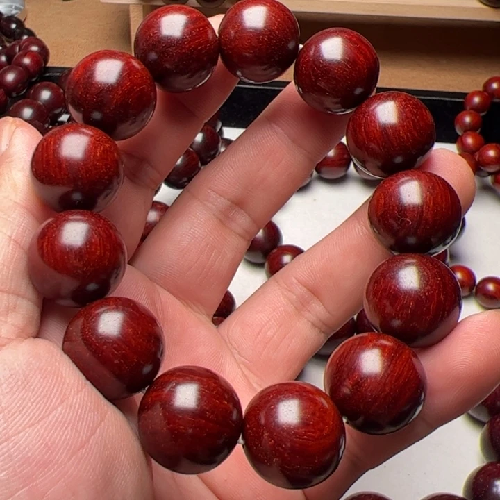 痞***帅手串/手链小叶紫檀1.8鱼鳞纹肉中星