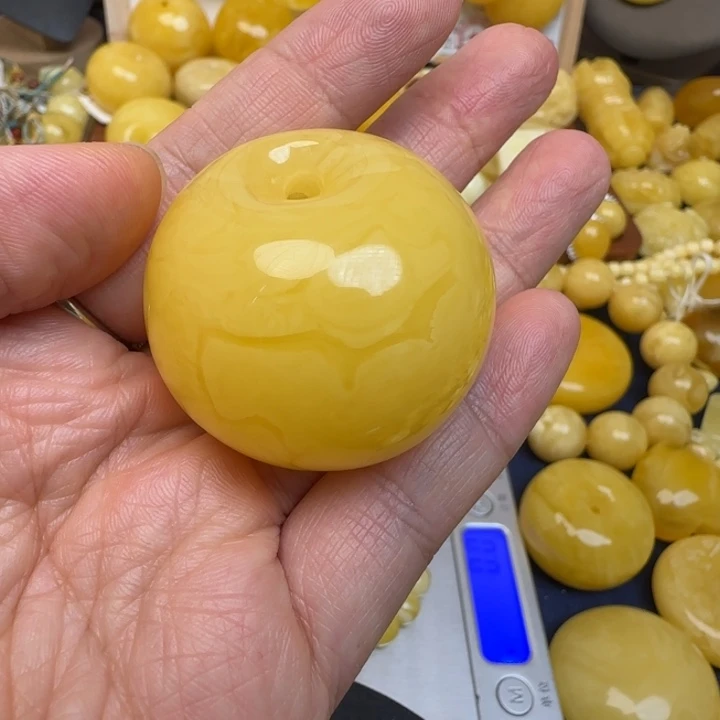 蜜蜡未镶嵌毛衣链天然蜜蜡