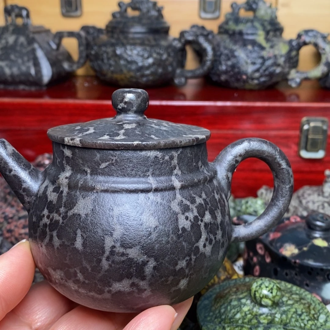 冰碛岩豹纹如意壶200cc