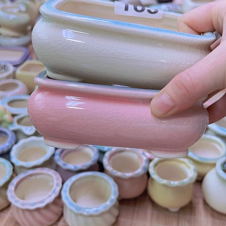 陶瓷花盆当场满12包邮