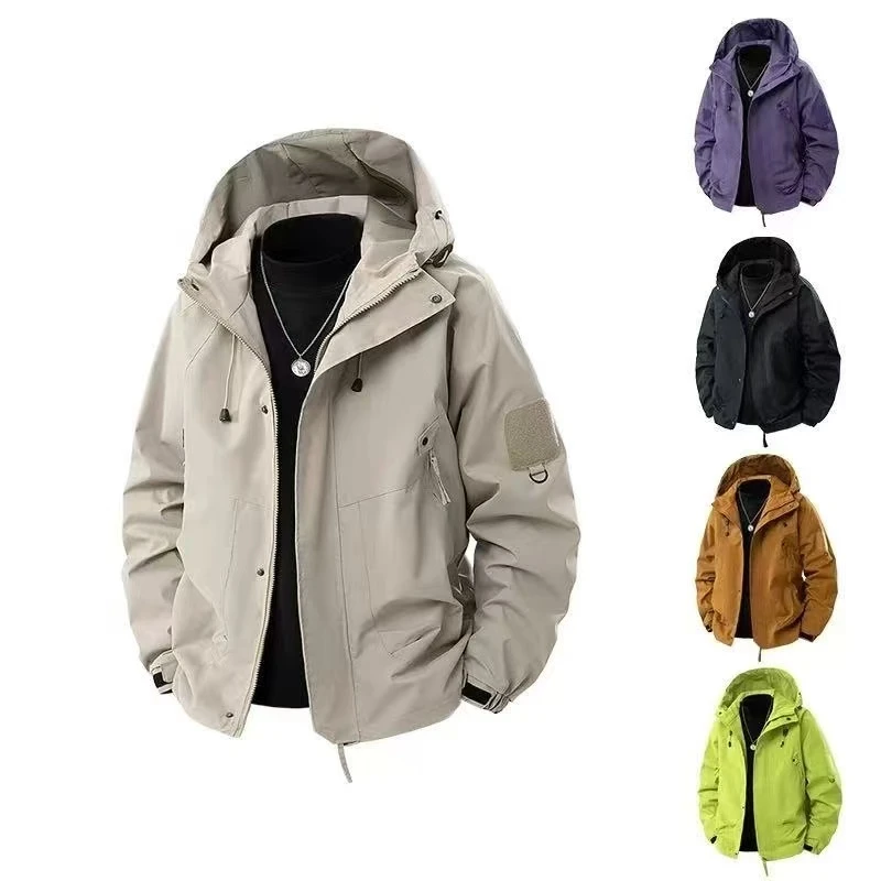 【J90】高档春季男女同款美式宽松防风冲锋衣户外潮流夹克外套北北