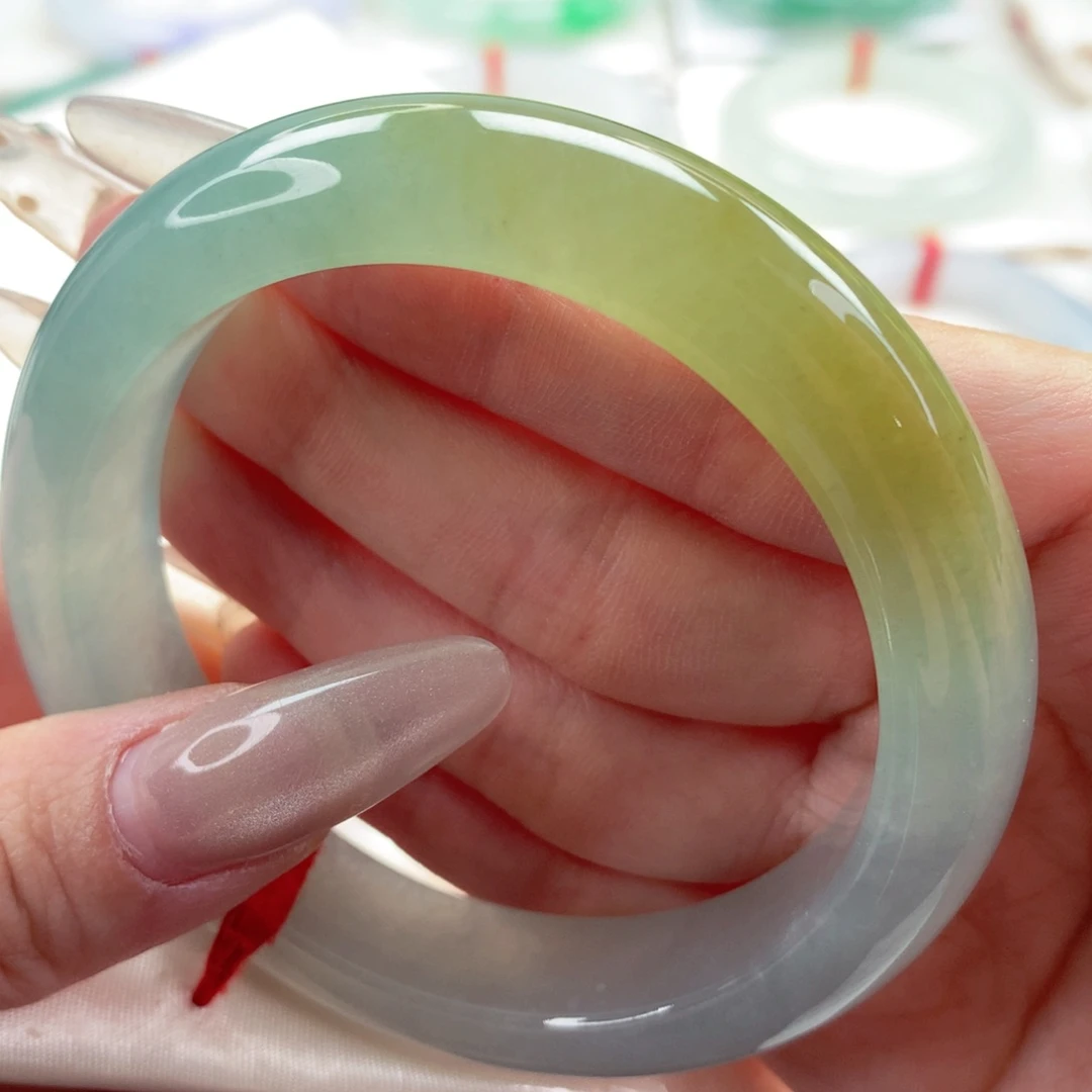 未镶嵌手镯翡翠9914微波粼粼