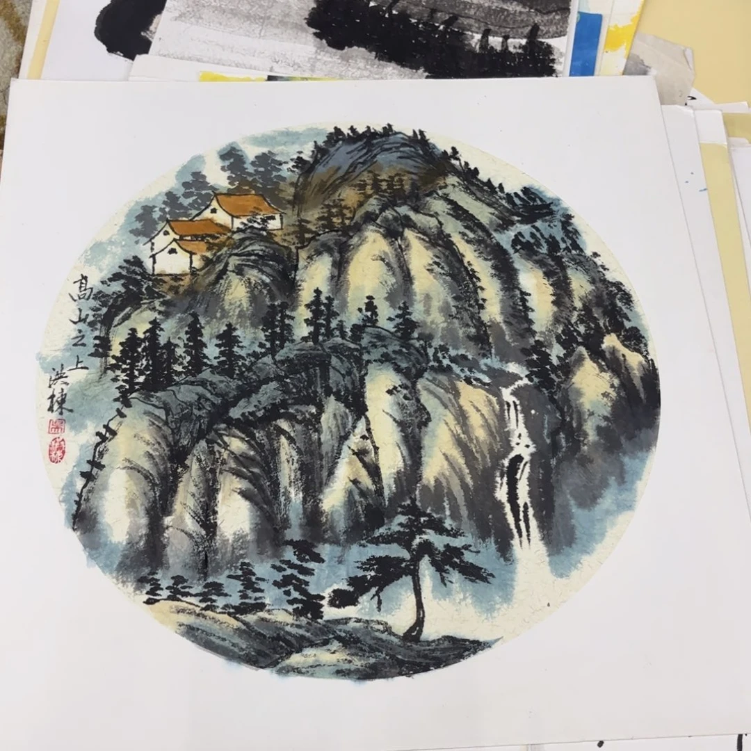 国画50-50卡纸作品艺