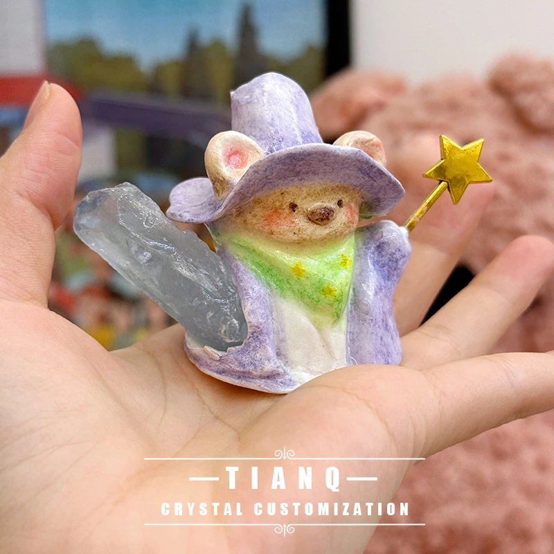 好运小巫师熊桌面摆件