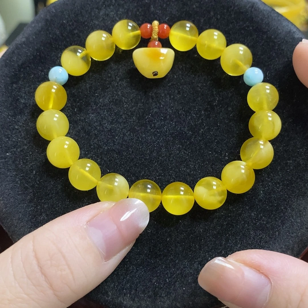 琥珀未镶嵌手链016