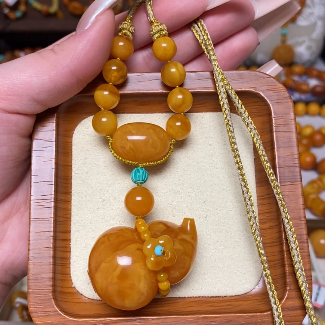 【闪购商品】蜜蜡颈饰未镶嵌项链