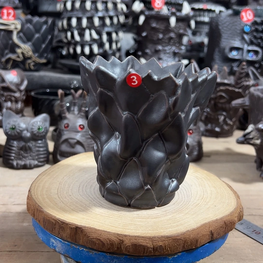 3号，手捏手刻，内口9外高11