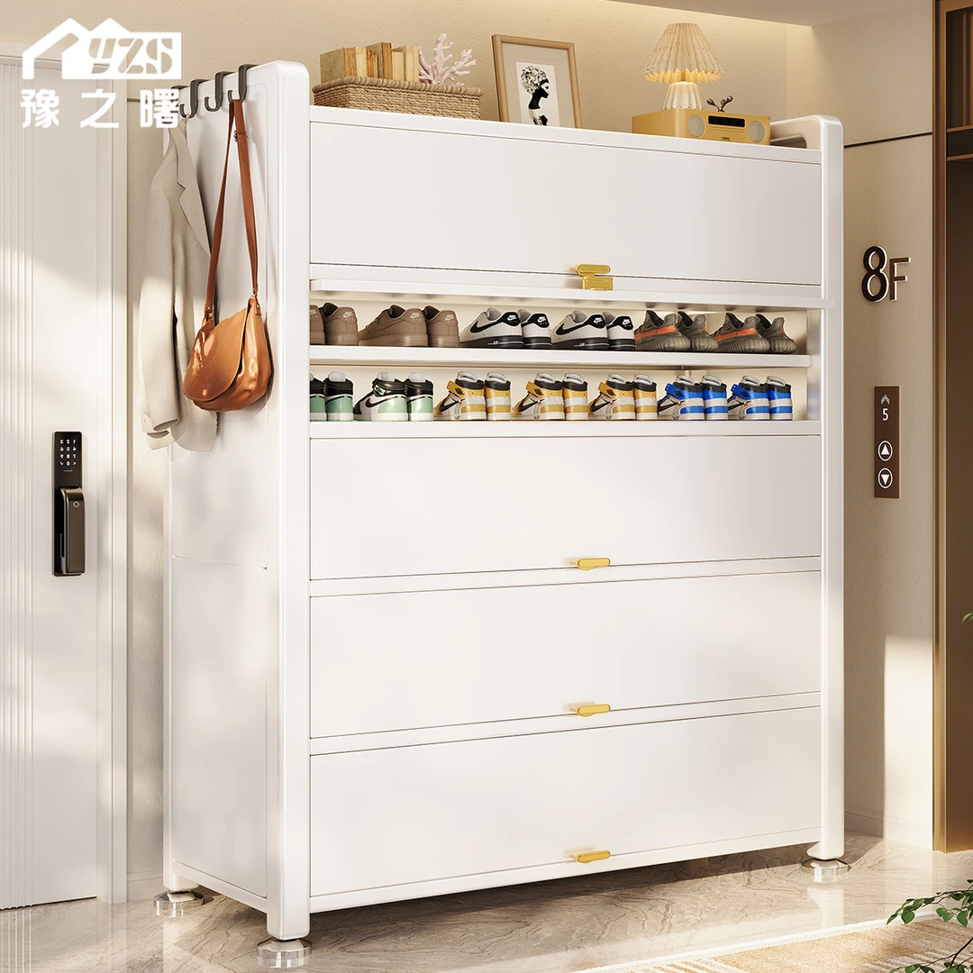 豫之曙鞋柜家用门口入户玄关收纳柜一体靠墙大容量储物防尘鞋架