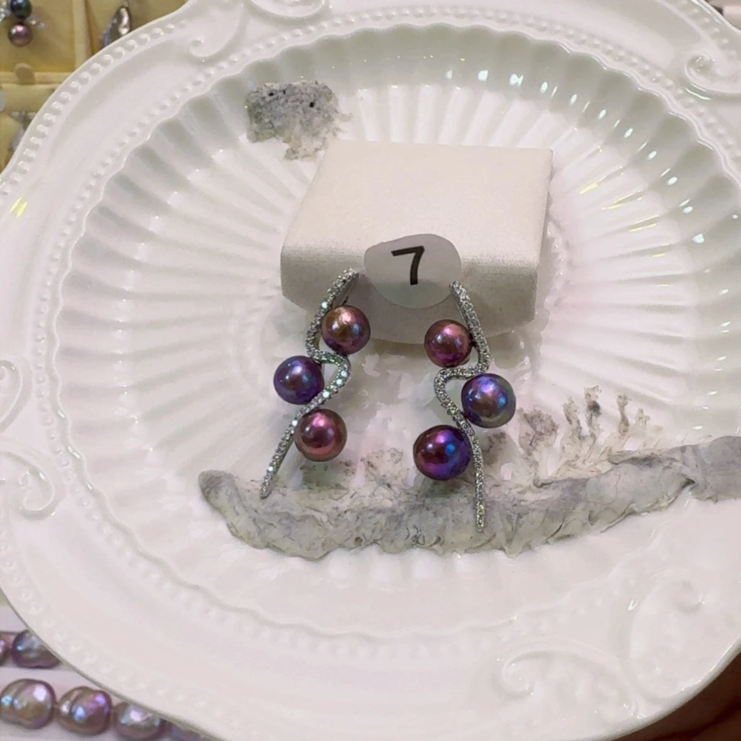 淡水珍珠耳饰未镶嵌J****妈