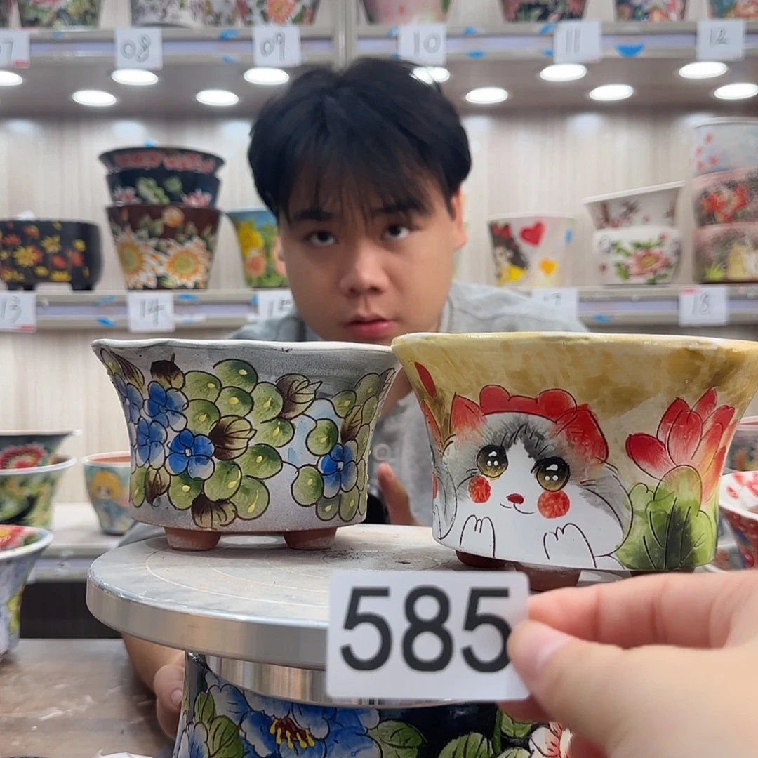 花盆紫砂瑕疵瑕疵585