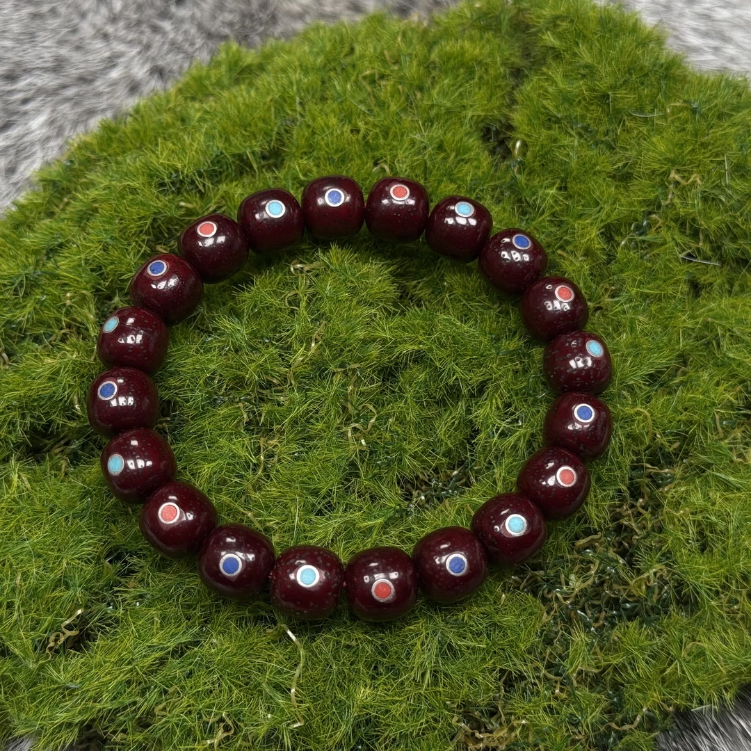 尺寸10.5mm左右星月菩提多宝朱供星月菩提单圈《小鱼文玩》D027