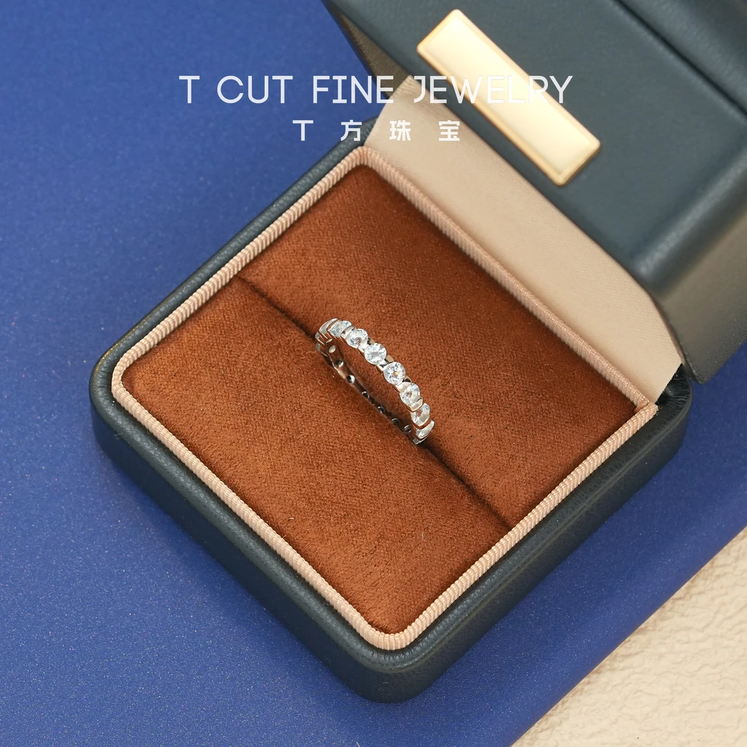 【海蓝排戒】天然海蓝宝重工设计款S925银闭口排戒