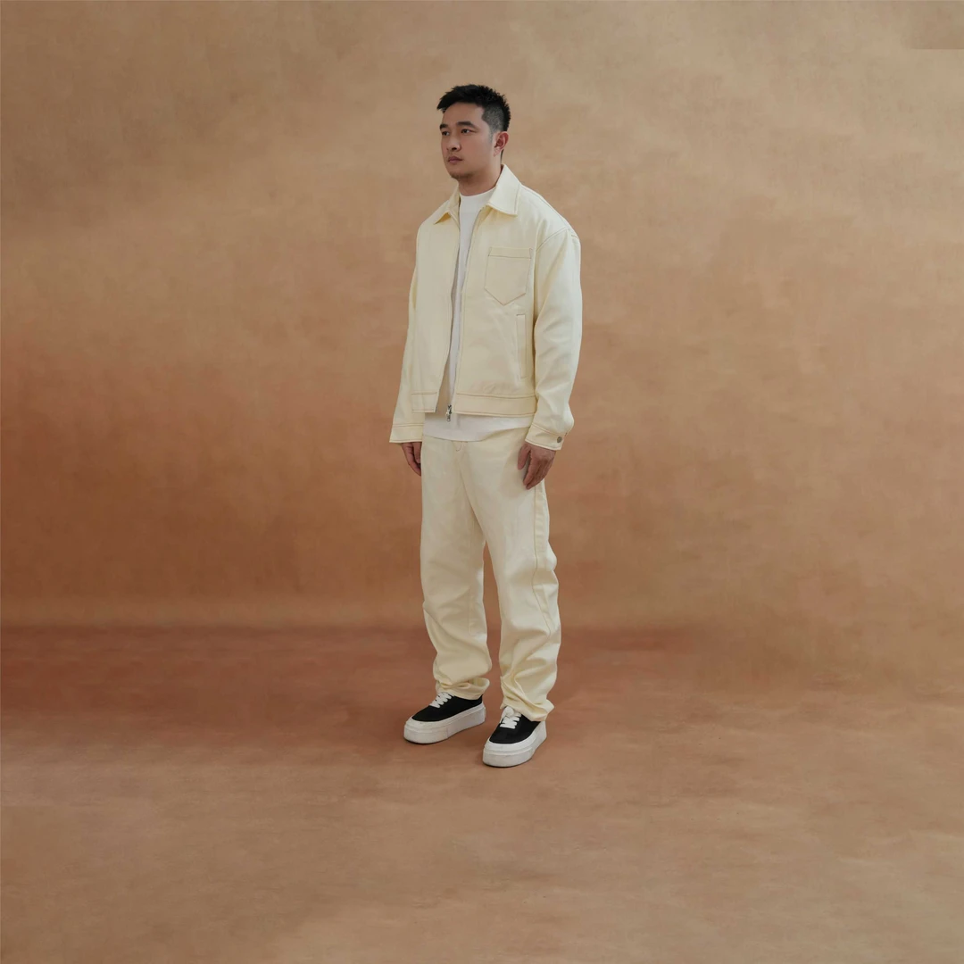 马丁叔叔 新款高级感牛仔夹克时尚百搭外套裤子套装815