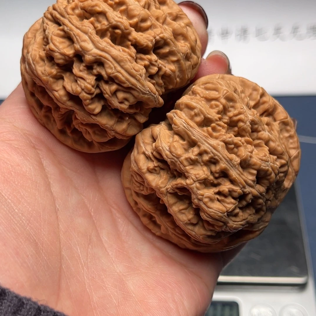 文玩核桃把件粗筋49