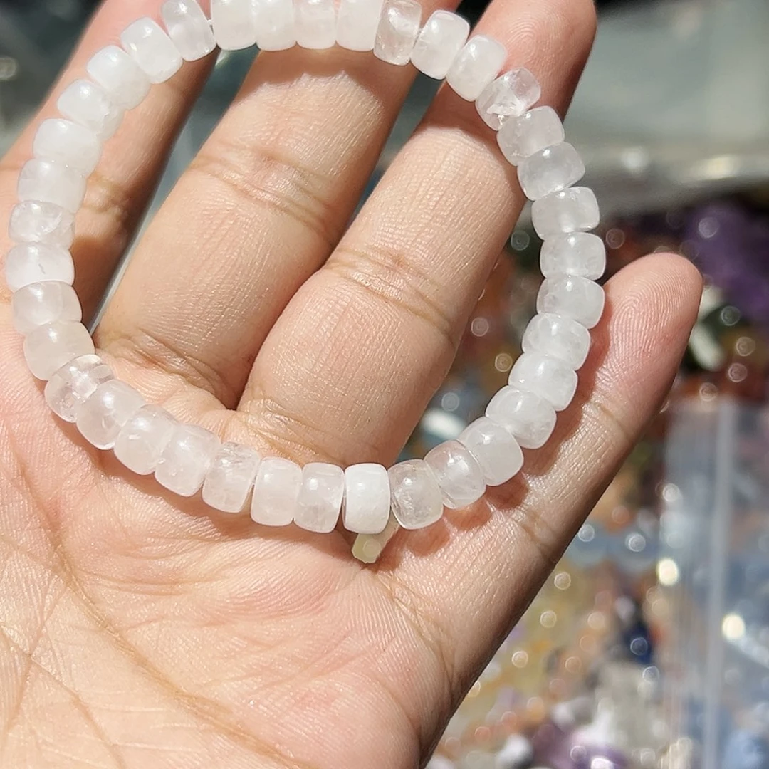 水晶手链未镶嵌白幽灵小算盘31号