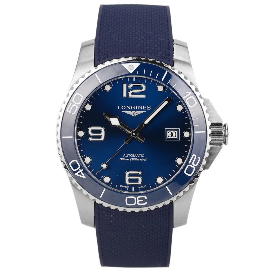 99新 Longines/浪琴 康卡斯系列自动男表L3.781.4.96.9表径41
