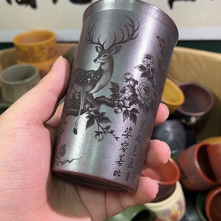 茶杯紫砂全手工紫砂主人杯