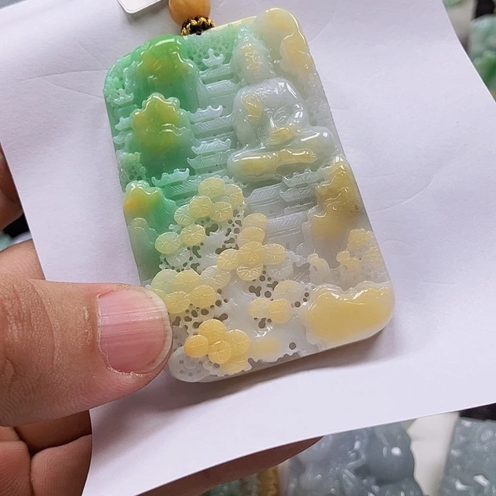 *****翡翠未镶嵌颈饰翡翠