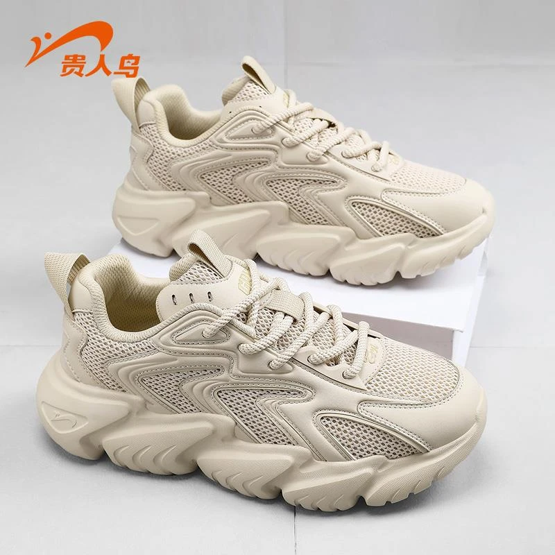 贵人鸟运动鞋男士2025秋季新款透气鞋男女鞋老爹鞋覆古运动休闲鞋