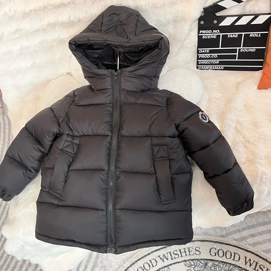 男童女童T棉服儿童中长款外套大童宝宝加厚冬装2024新款童装