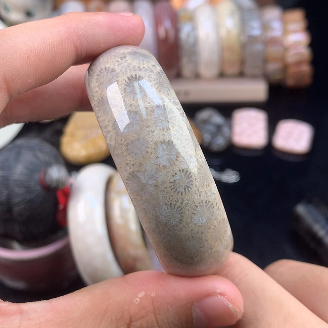 【闪购商品】硅化珊瑚（珊瑚玉）未镶嵌颈饰21号52.4圈