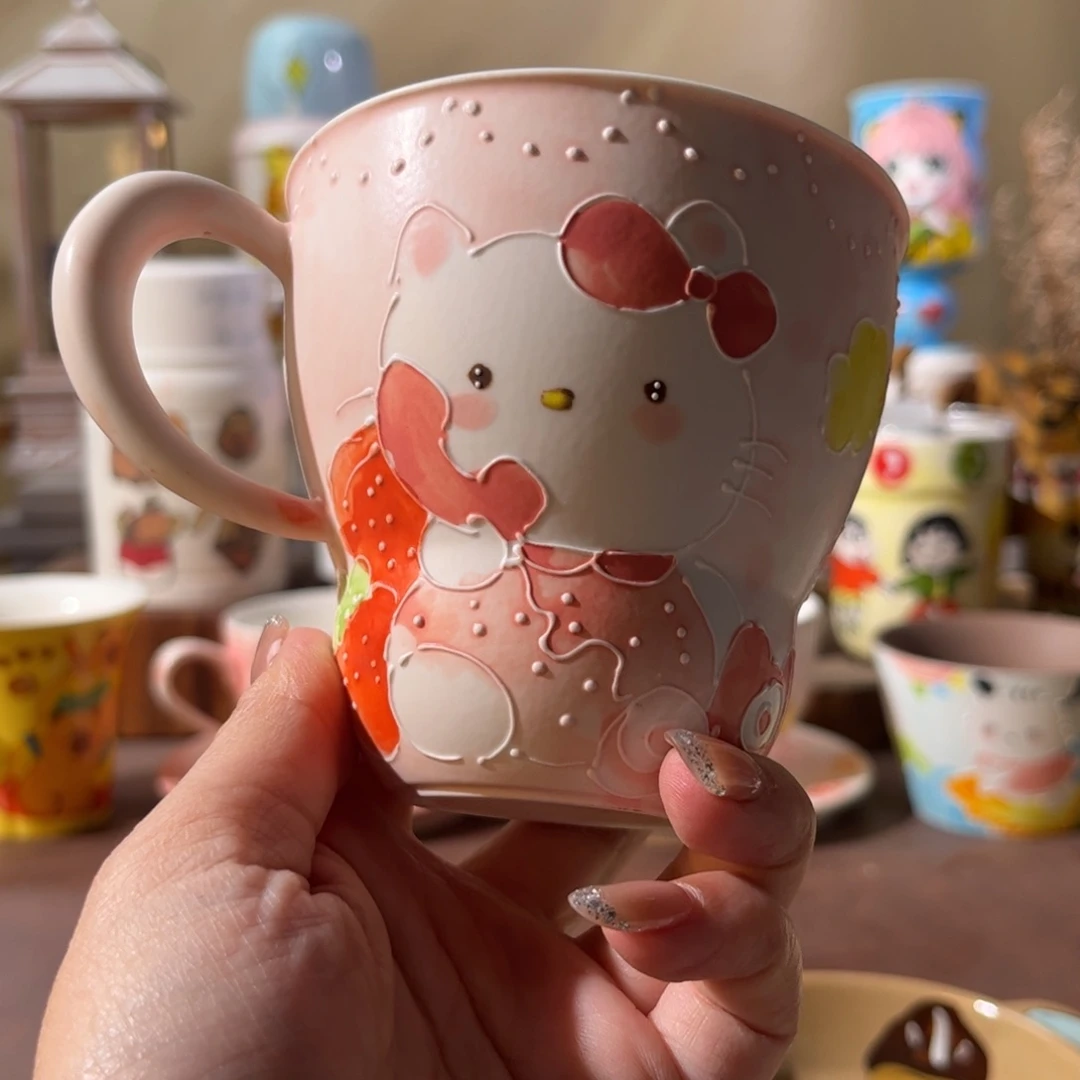 景德镇陶瓷手绘文创水杯
