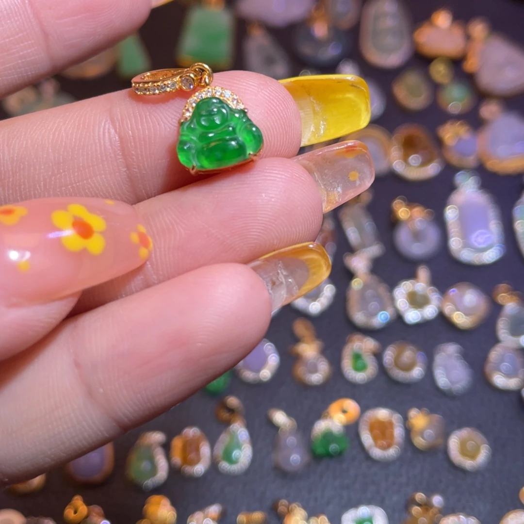 翡翠银S925镶嵌颈饰