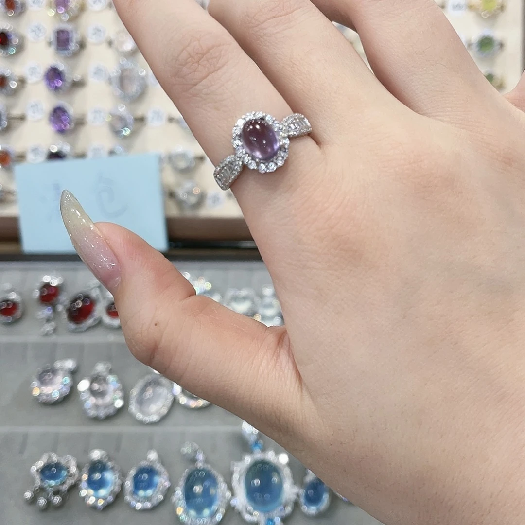 蛇纹石玉吊坠戒指手链银S925镶嵌开**菲