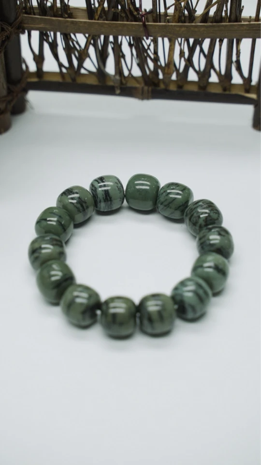 和田玉手串多样L52