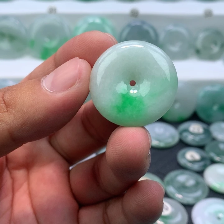 颈饰未镶嵌翡翠缅甸天然A货翡翠28.8-6.2