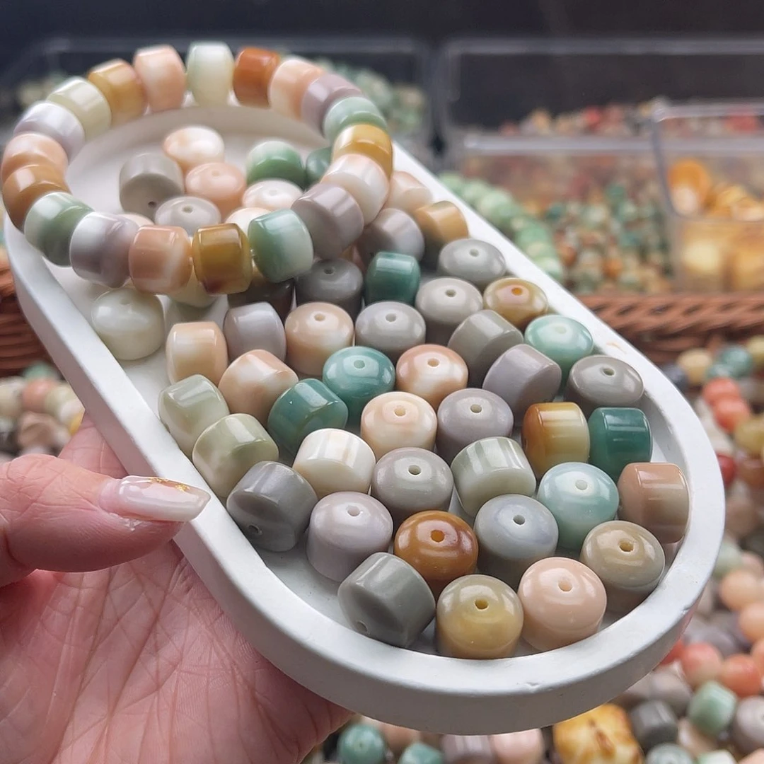 白玉菩提吊坠C/13mm/20+5颗