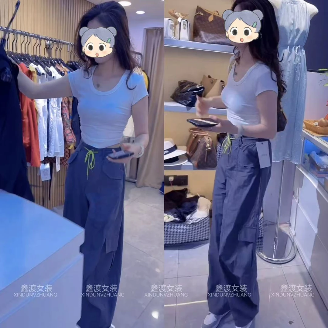 2025夏季新款时尚显瘦气质女士网红洋气两件套百搭款D21110