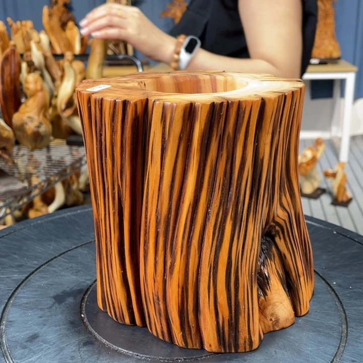 柏木（崖柏）实木笔筒