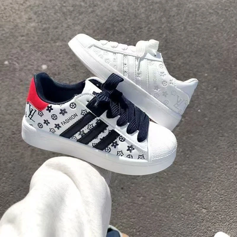 贝壳头港风鞋子女款潮流百搭学生运动休闲板鞋2025年新款小白鞋潮